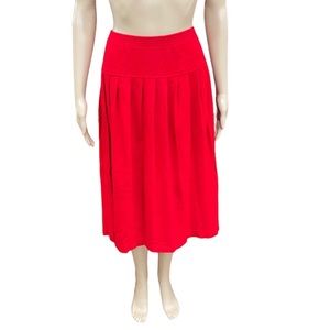 Vintage 50’s style yoked Pleated 36 (1X) red